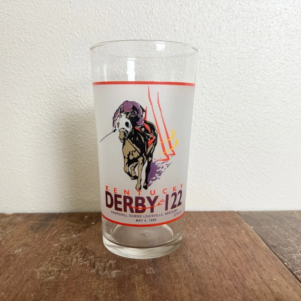 1996 Kentucky Derby Churchill Downs 122nd Race Collectible Mint Julep Glass